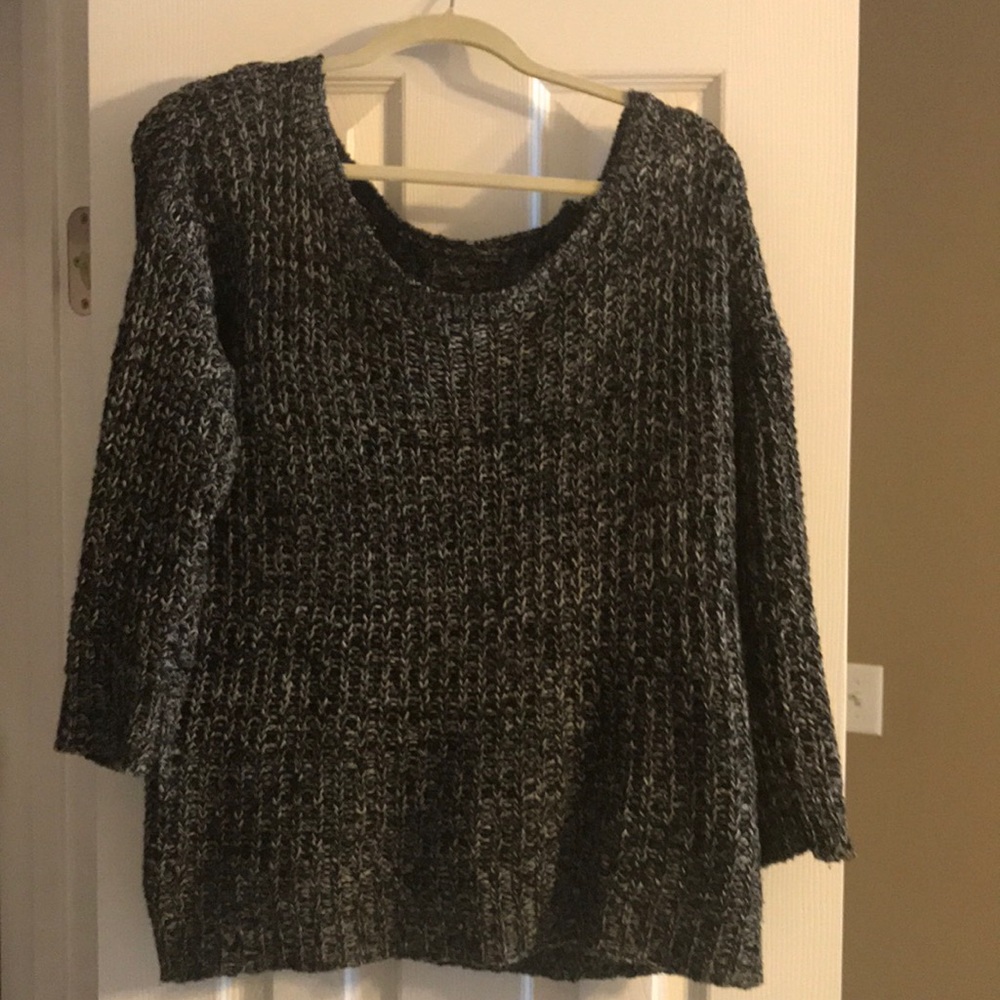 Black and white sweater